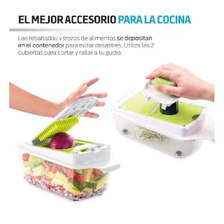 Foto 2 | Cortador Rallador Picador Verduras Frutas, Belug Blanco/verde