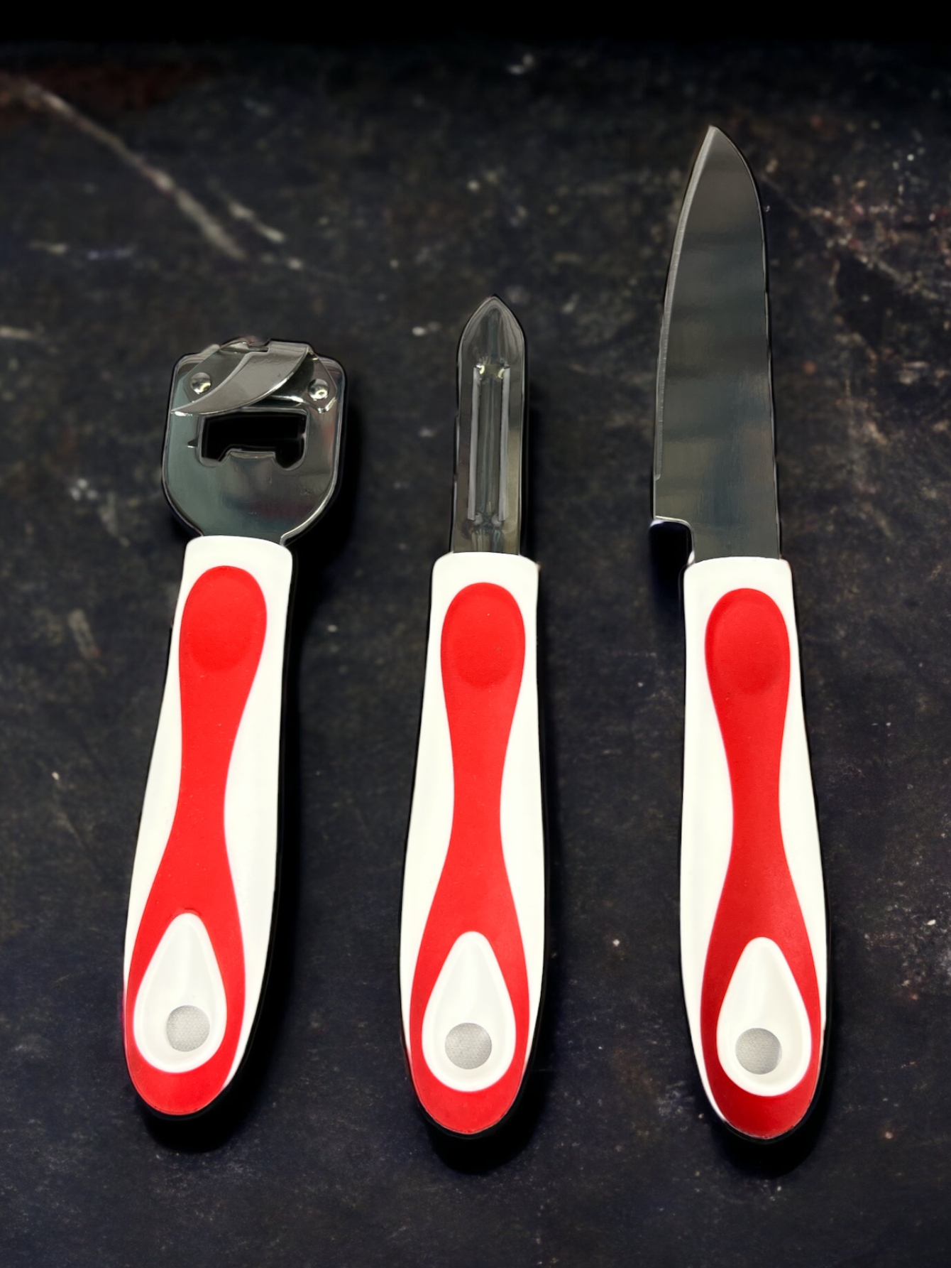 Foto 3 pulgar | Utensilios de Cocina Pelador Cuchillo y Abrelatas