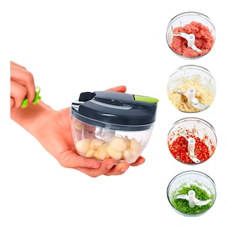 Foto 1 | Cortador/triturador Manual Xtellar Para Verdura Fruta Y Carne Color Gris Y Verde