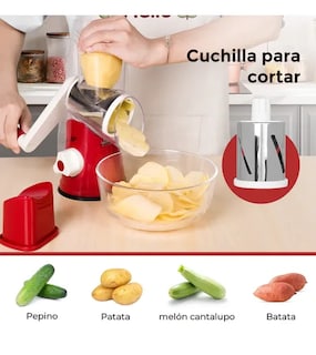Foto 2 | Rallador Xtellar Picador De Verduras Trituradora Utensilios Cocina