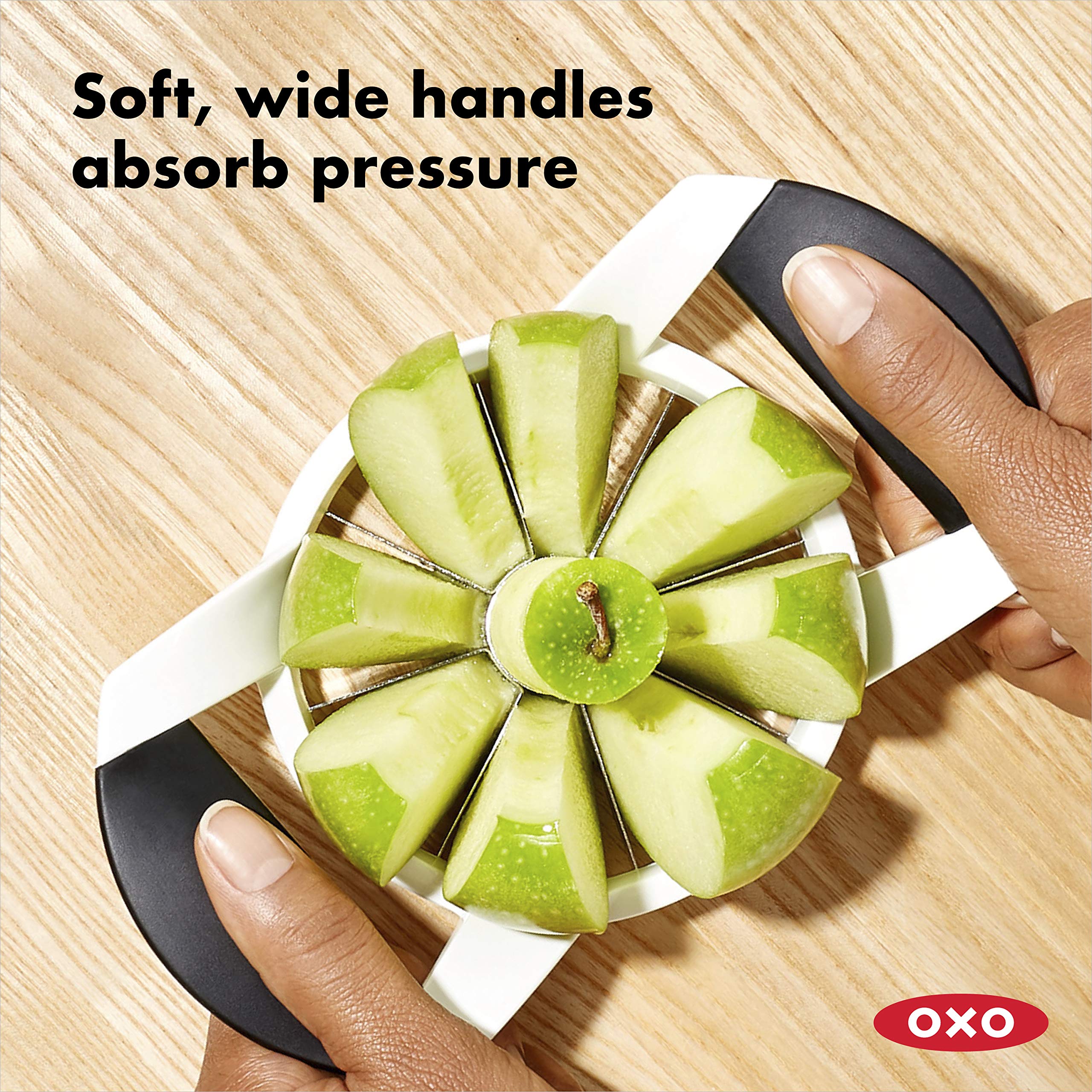 Foto 5 pulgar | Cortador, Descorazonador Y Separador De Manzanas Oxo Good Grips, Color Blanco - Venta Internacional.