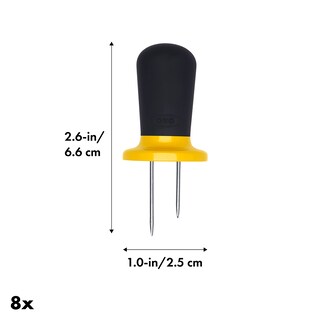 Foto 2 | Juego De Soportes Para Maíz Oxo Good Grips De Acero Inoxidable Amarillo De 8 Piezas - Venta Internacional.