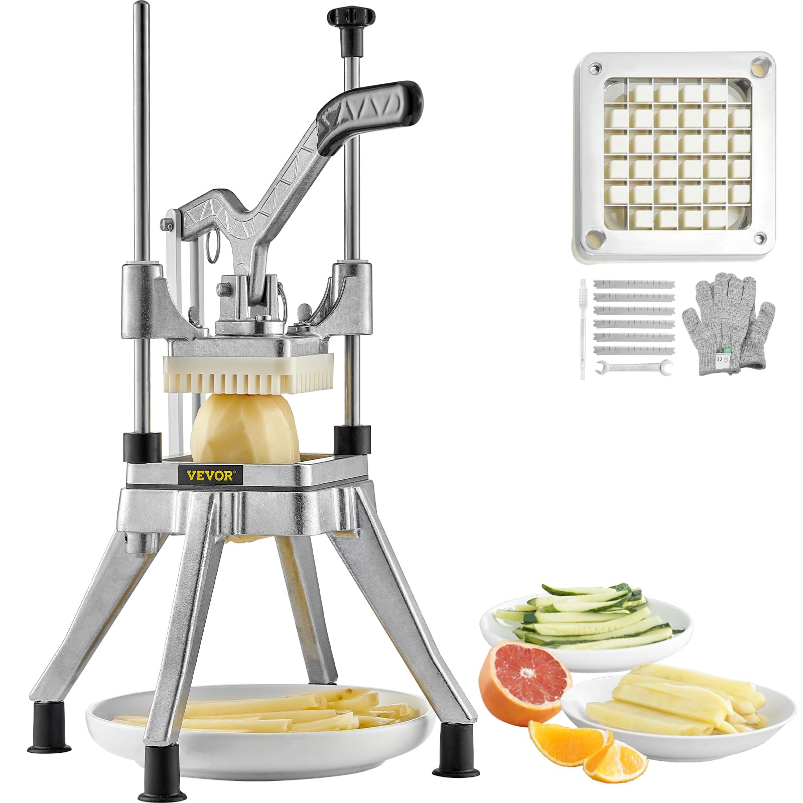Foto 1 | Picadora Comercial De Verduras Y Frutas Vevor Kattex Con Hoja De 1/2 Pulgada - Venta Internacional.