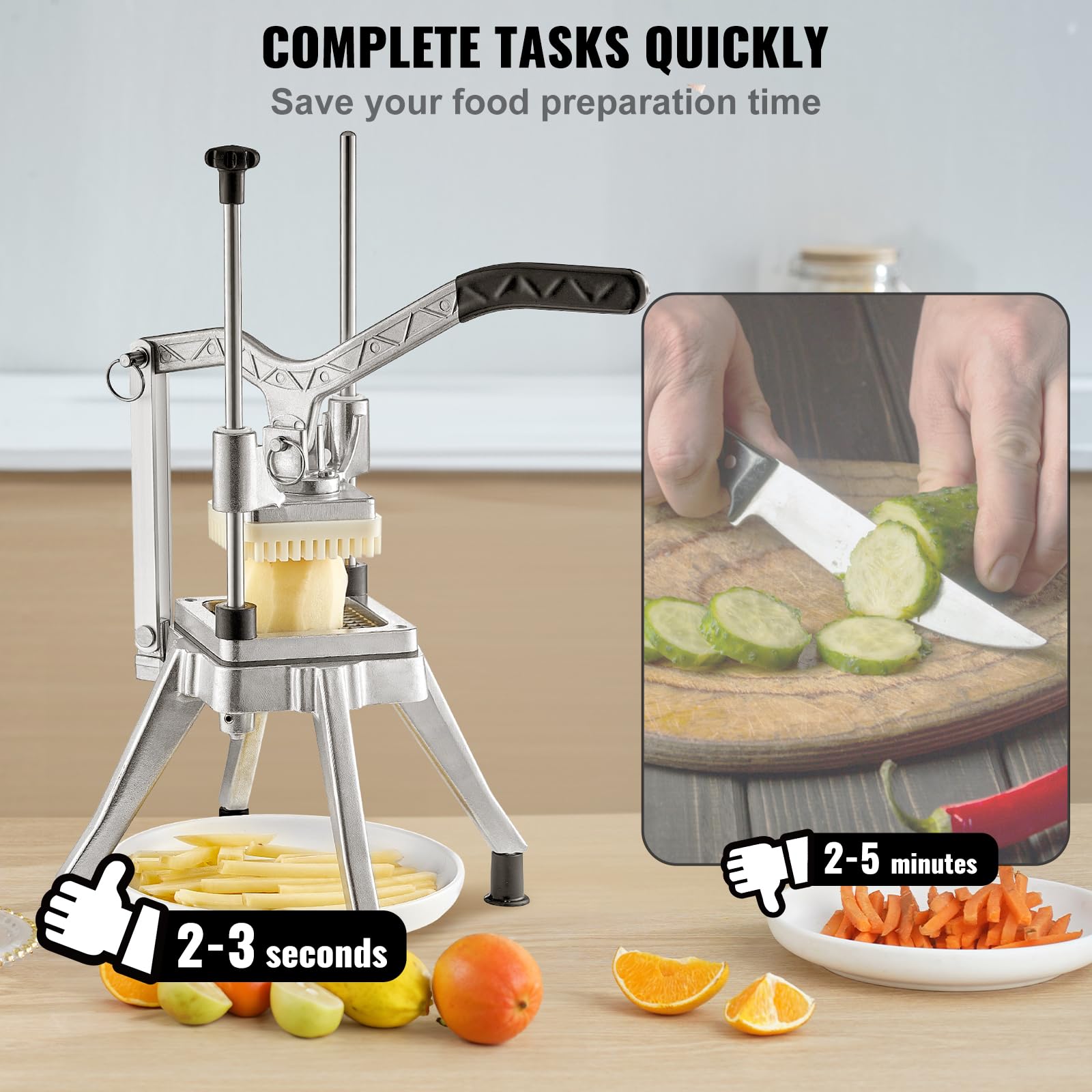 Foto 4 pulgar | Picadora Comercial De Verduras Y Frutas Vevor Kattex Con Hoja De 1/2 Pulgada - Venta Internacional.