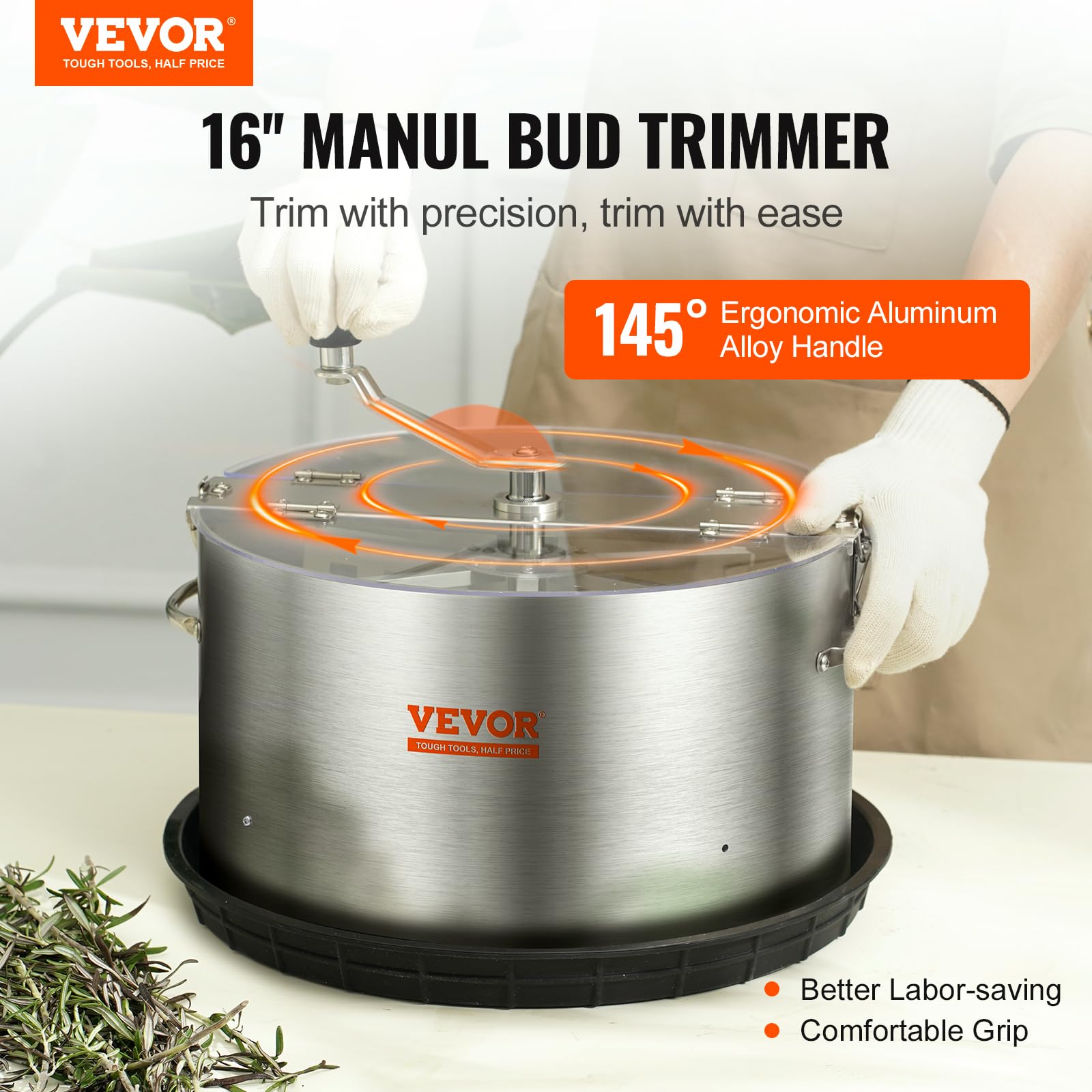 Foto 3 pulgar | Recortadora De Hojas De Abedul Vevor De Acero Inoxidable De 40 Cm Con Podadoras Manuales - Venta Internacional.