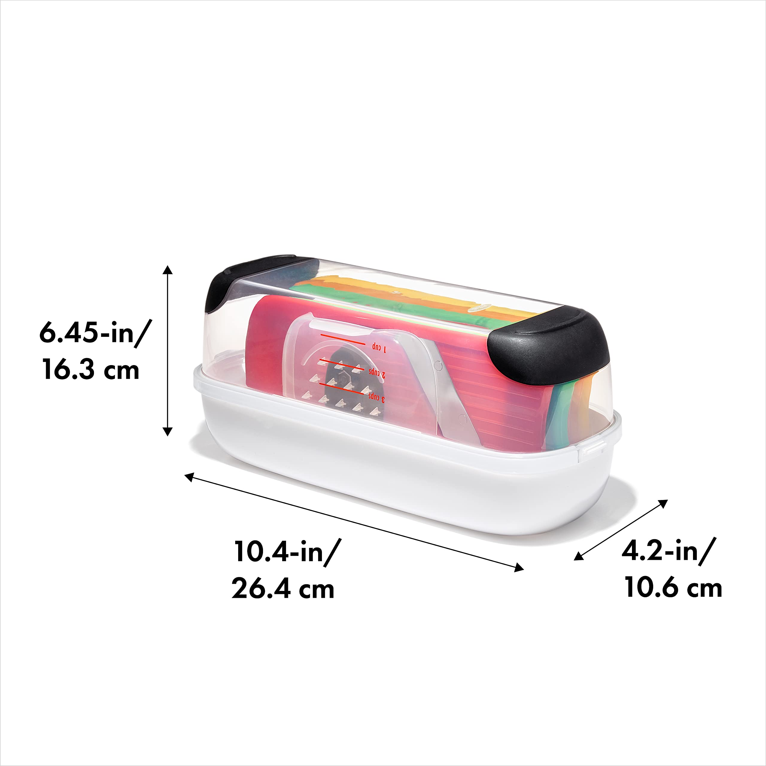 Foto 3 pulgar | Set Rate & Slice Oxo Good Grips Complete, Color Blanco - Venta Internacional.