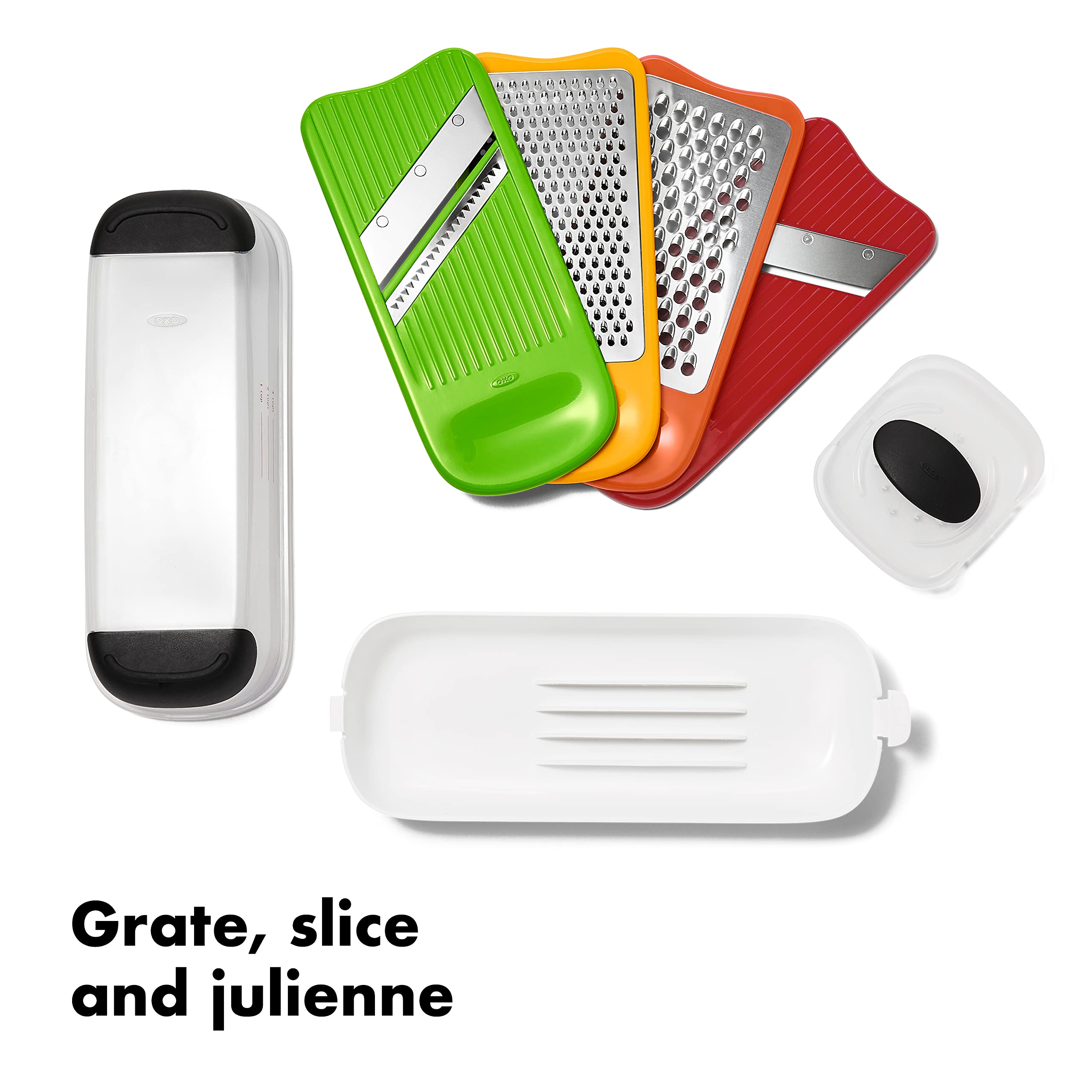 Foto 4 pulgar | Set Rate & Slice Oxo Good Grips Complete, Color Blanco - Venta Internacional.