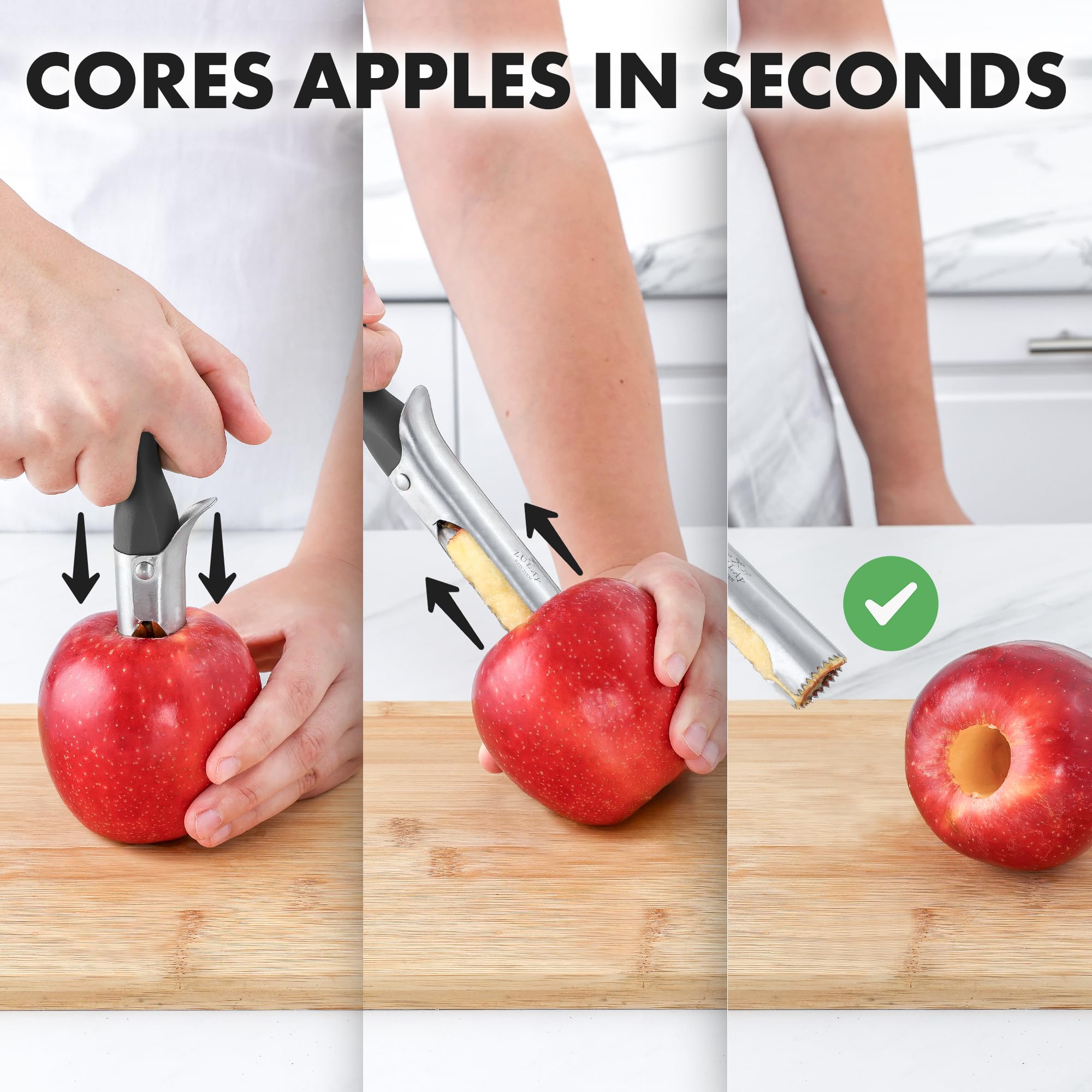 Foto 5 pulgar | Apple Corer Zulay Kitchen Premium Ultra Sharp De Acero Inoxidable - Venta Internacional.
