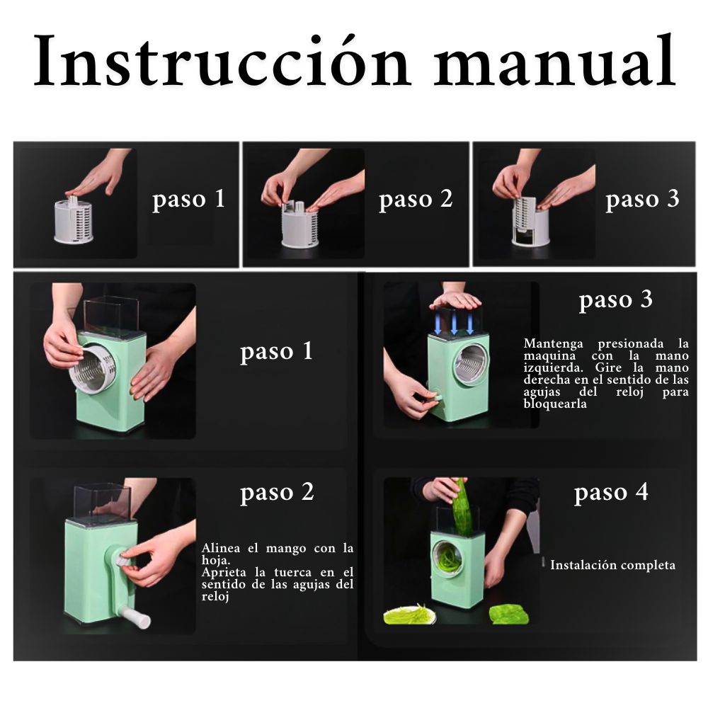 Foto 7 | Cortador De Verduras Manual Multifuncional Para El Hogar