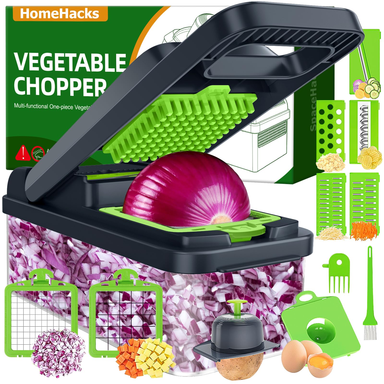 Foto 2 pulgar | Juego Multifuncional 12 En 1 De Picadora De Verduras Homehacks - Venta Internacional.