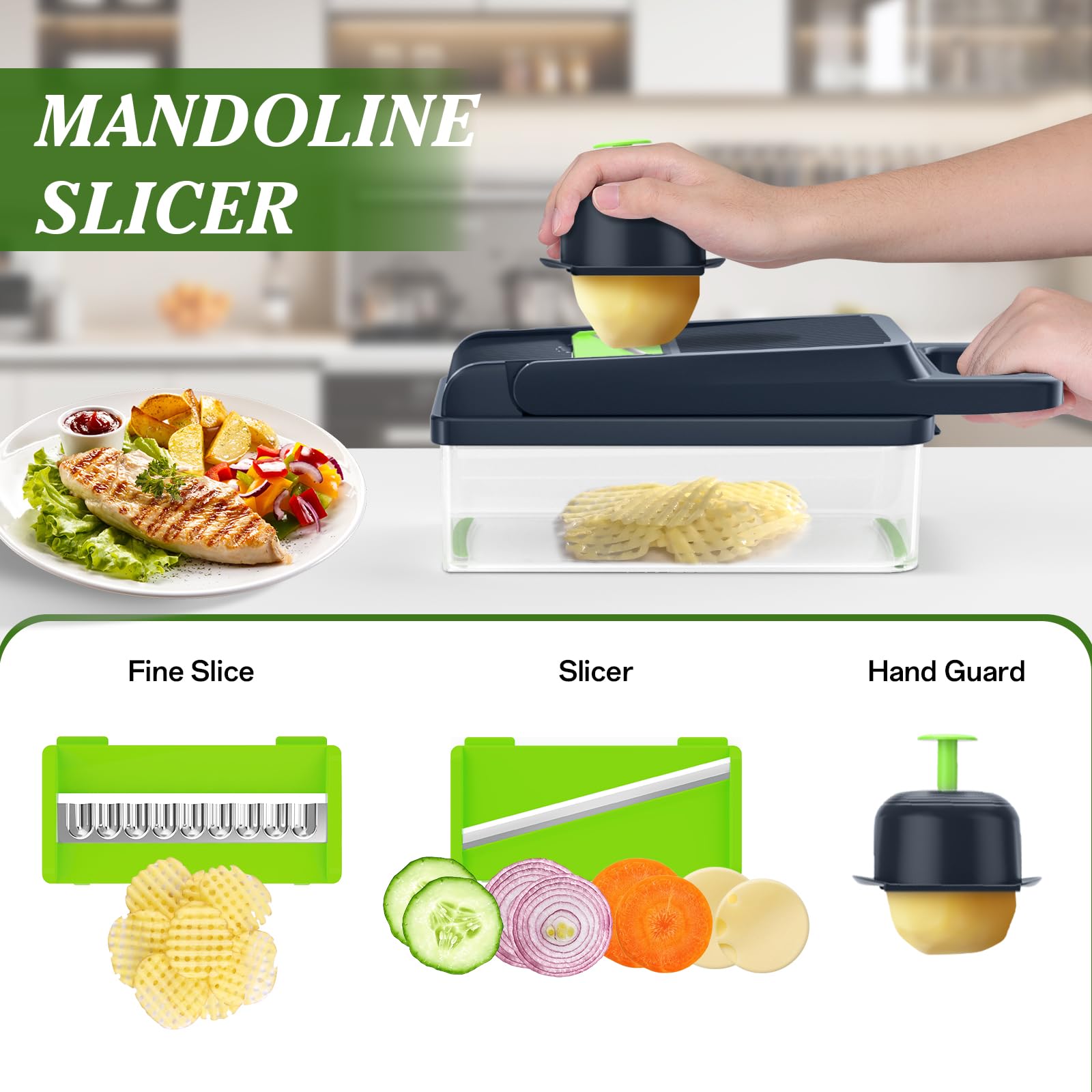 Foto 5 pulgar | Juego Multifuncional 12 En 1 De Picadora De Verduras Homehacks - Venta Internacional.