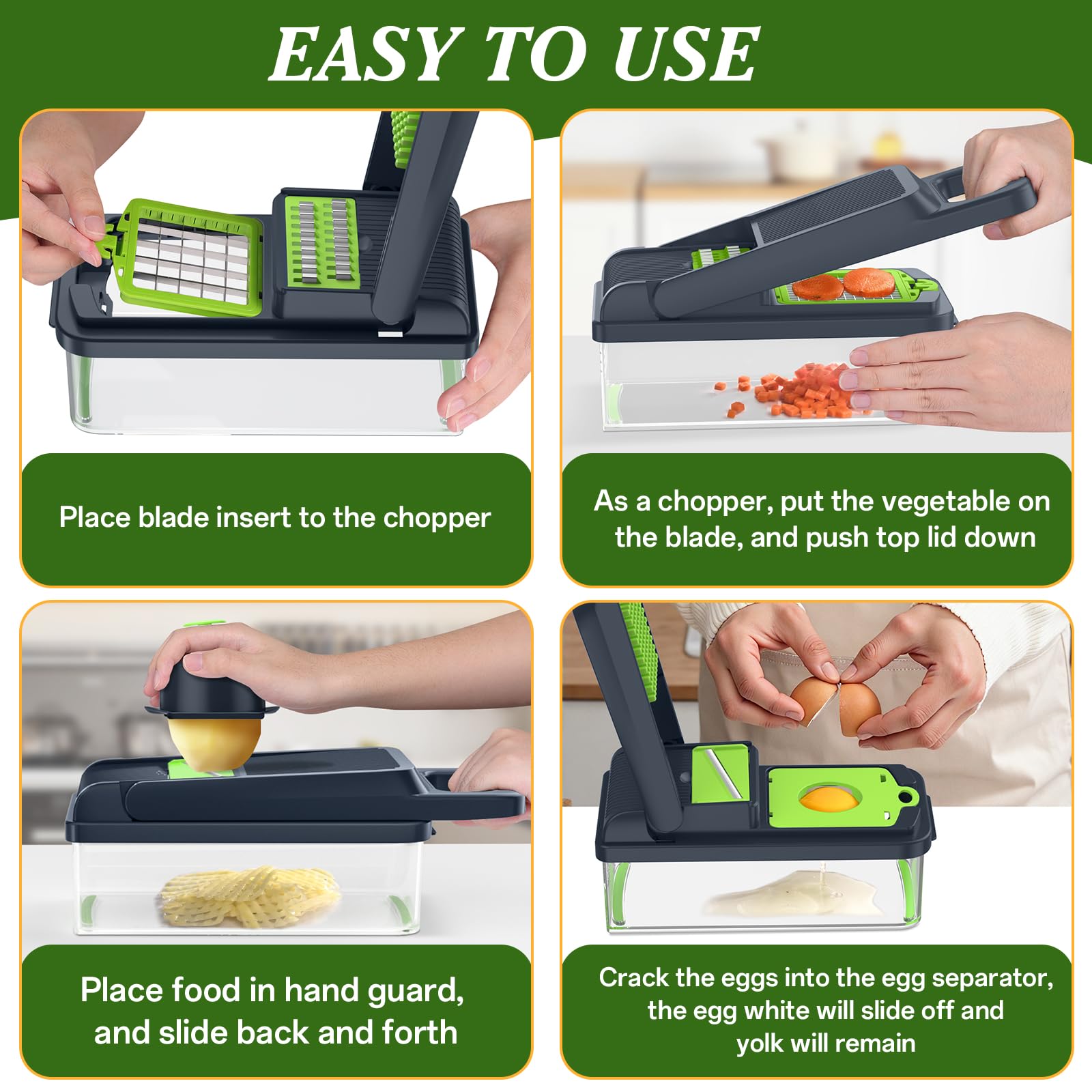 Foto 7 pulgar | Juego Multifuncional 12 En 1 De Picadora De Verduras Homehacks - Venta Internacional.