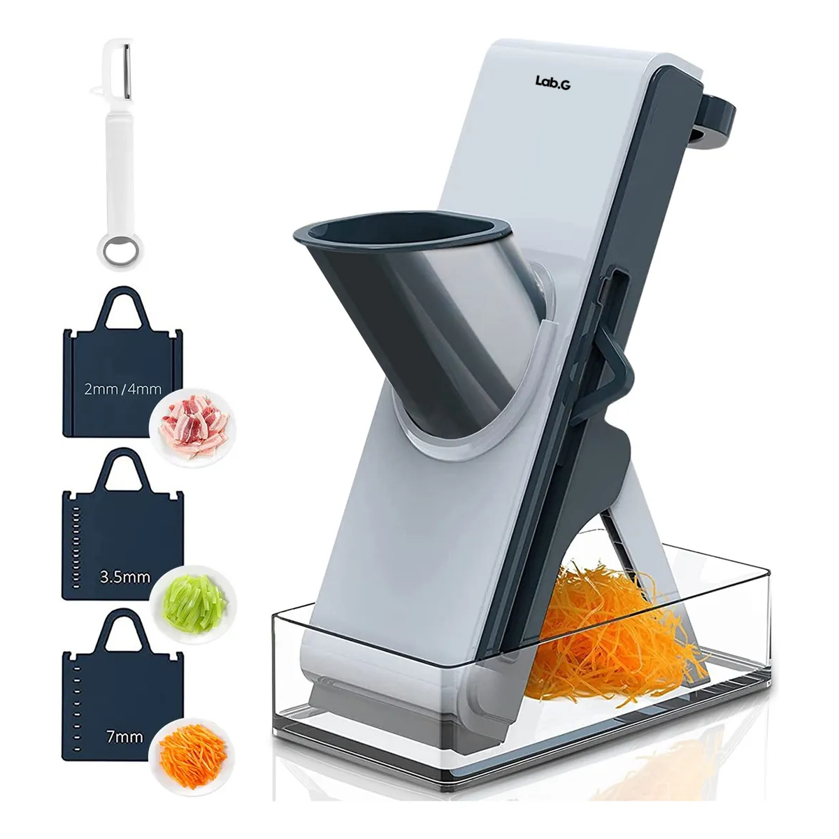 Foto 4 | Rallador Rebanador Manual De Verduras Y Fruta Lab.ggris