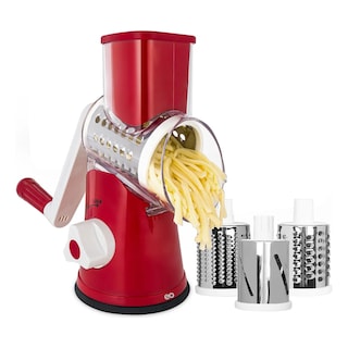 Foto 1 | Rallador Cortador Manual De Quesos Verduras 3 En 1 Cabezales Eo Safe Imports Esi-20347rojo