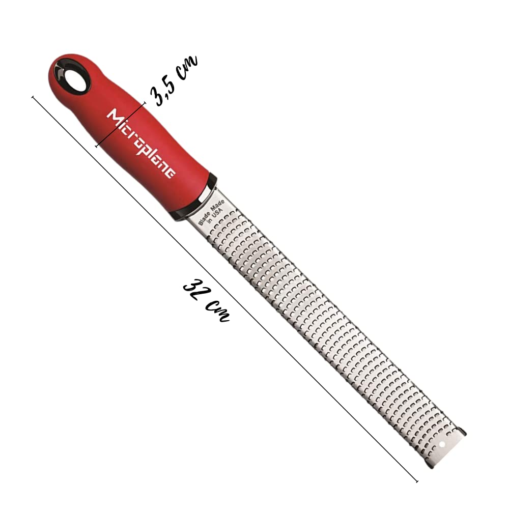 Foto 4 pulgar | Rallador Zester Microplane Classic De Acero Inoxidable Rojo - Venta Internacional.