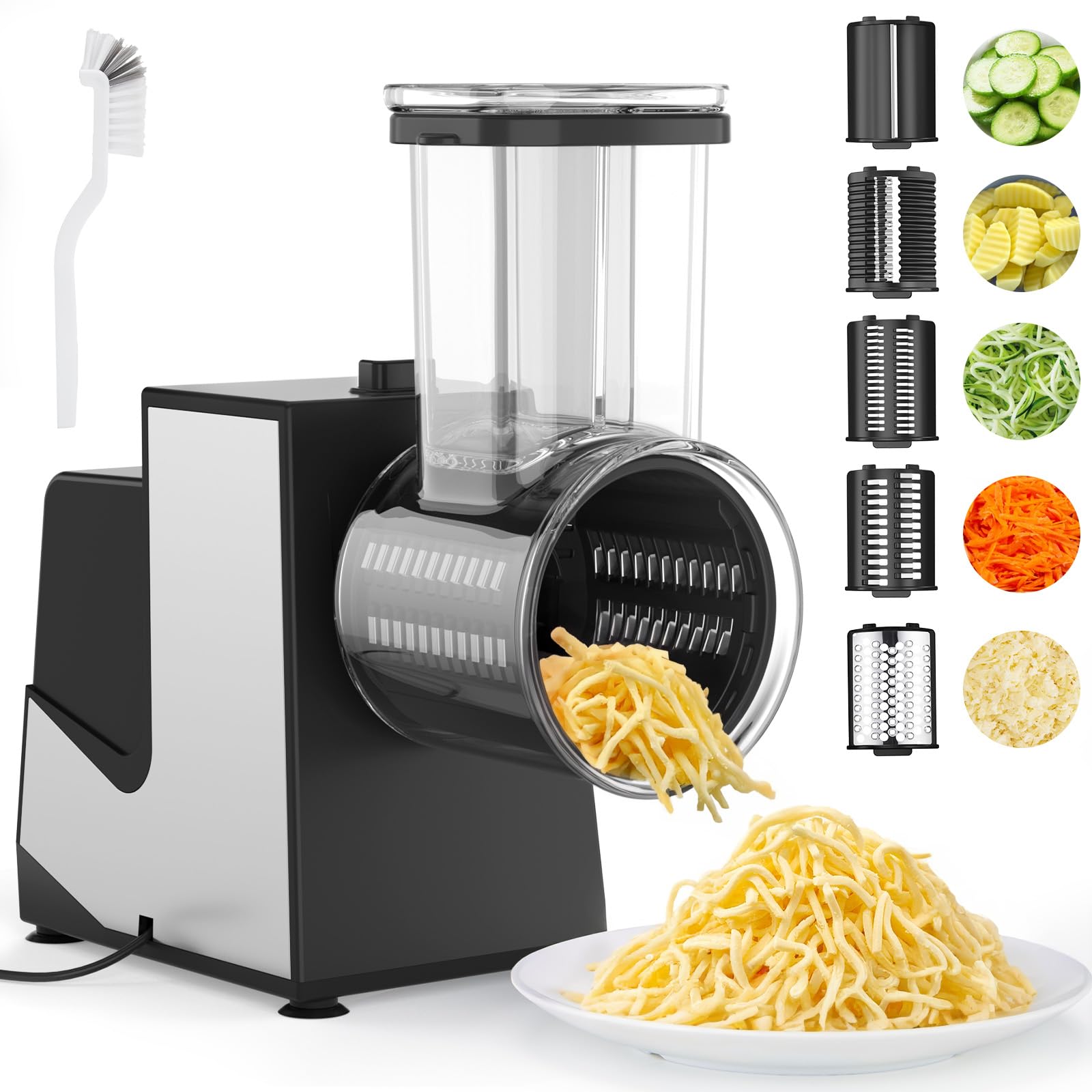 Foto 2 pulgar | Rallador De Queso Eléctrico Fitnate 250w  5 Cuchillas - Venta Internacional.