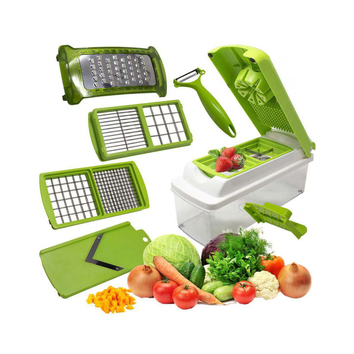 Foto 2 pulgar | Rallador Cortador Picador Rebanador Rayador Manual De Verduras Fruta Ensaladas Utensilios De Cocina Multifuncional