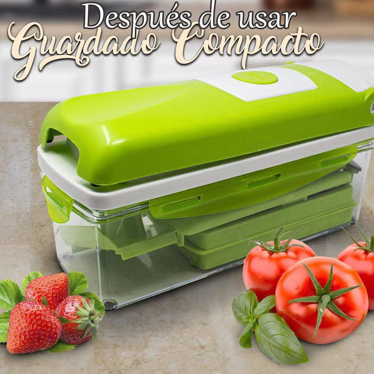Foto 5 pulgar | Rallador Cortador Picador Rebanador Rayador Manual De Verduras Fruta Ensaladas Utensilios De Cocina Multifuncional
