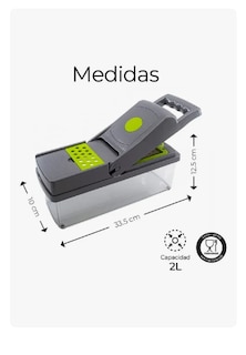 Foto 3 | Rallador Cortador Rebanador Picador Manual De Verduras Fruta