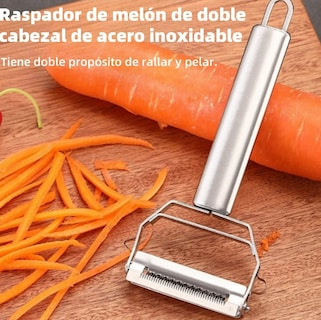Foto 4 | Xtellar Pelador Y Rallador De Frutas Y Verduras 2 En 1 Con Cuchillas De Acero Inoxidable