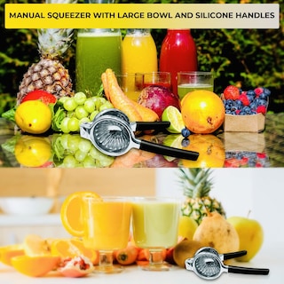Foto 4 | Venta Internacional - Exprimidor de Limones KitchenEclipse Plateado Acero Inoxidable de Gran Tamaño