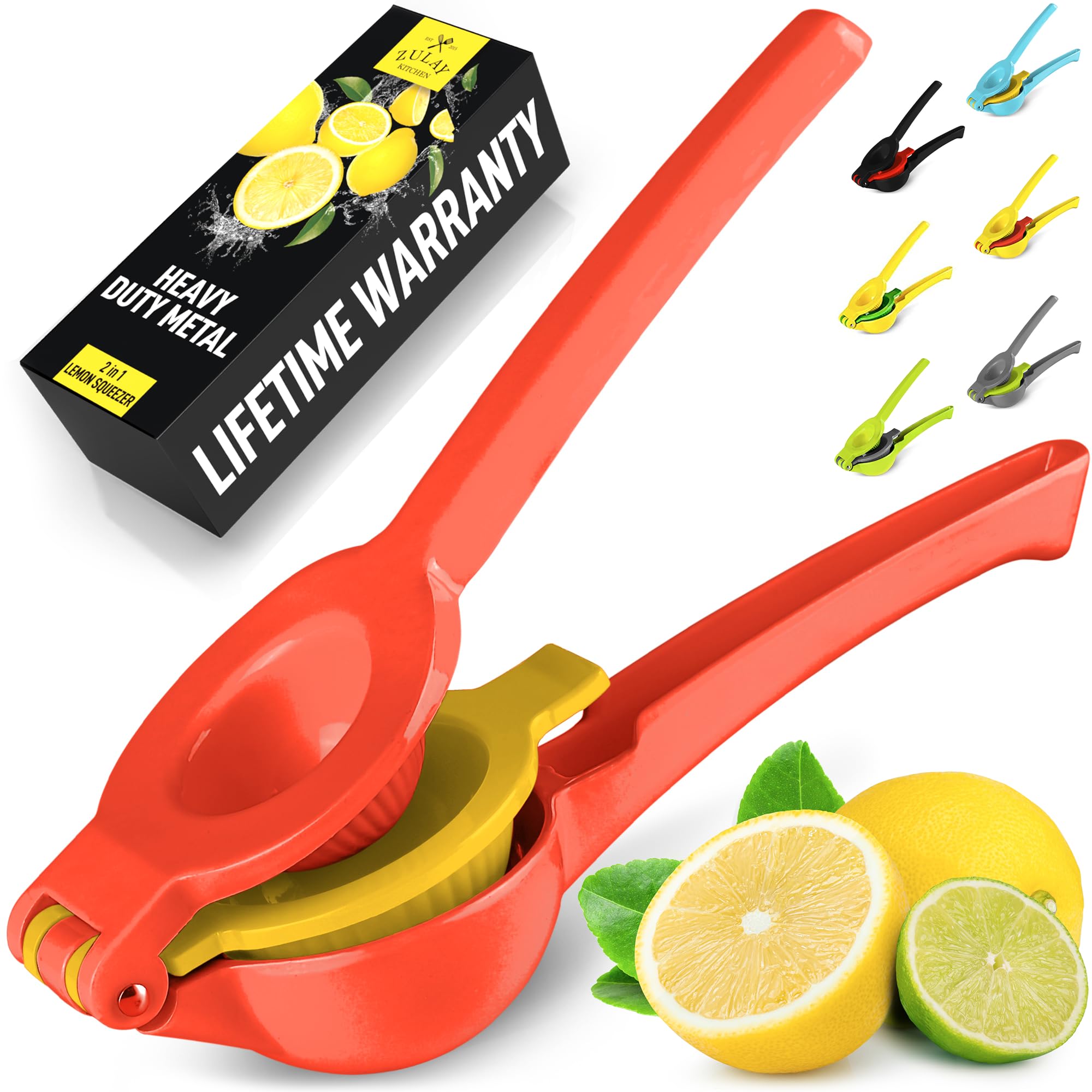 Foto 2 pulgar | Exprimidor de Limones Zulay Kitchen Metal 2 en 1 Manual Resistente - Venta Internacional