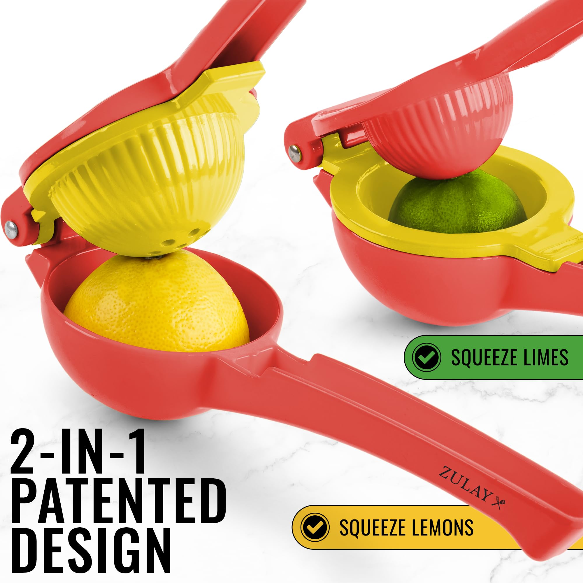 Foto 3 pulgar | Exprimidor de Limones Zulay Kitchen Metal 2 en 1 Manual Resistente - Venta Internacional