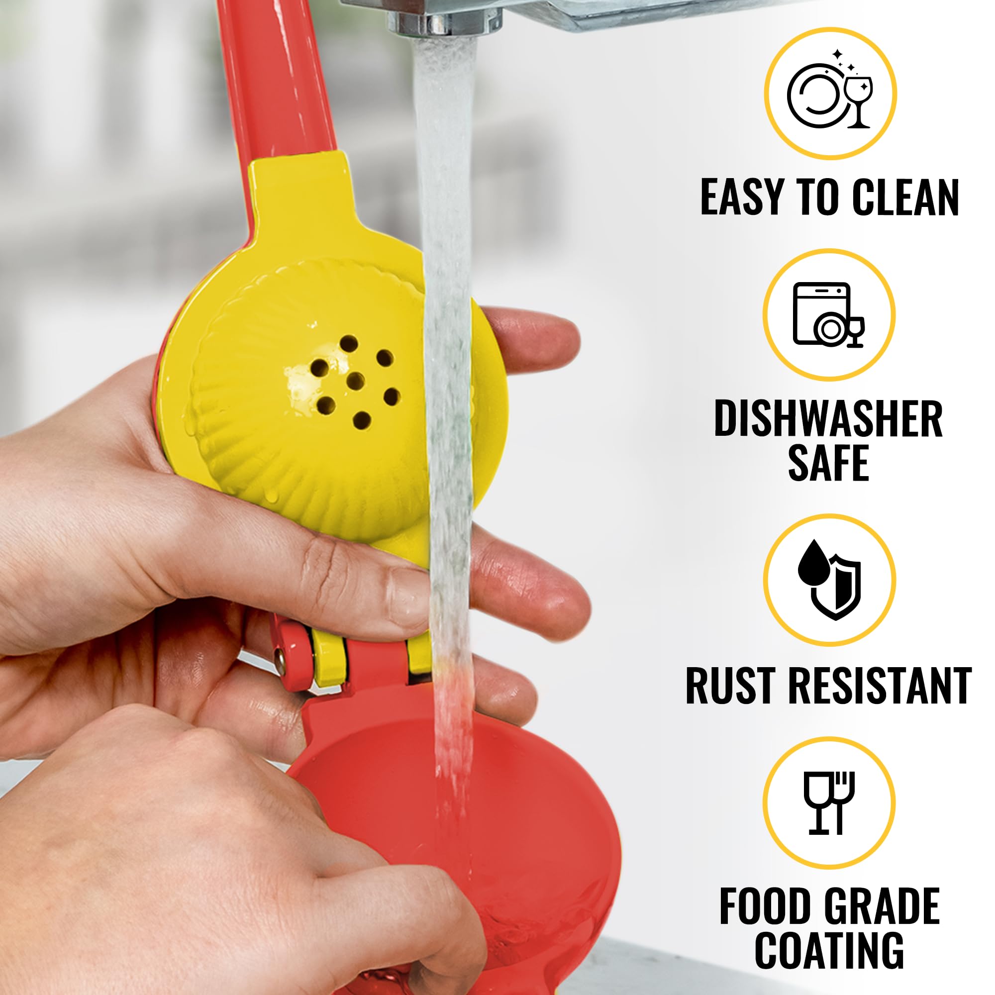 Foto 6 pulgar | Exprimidor de Limones Zulay Kitchen Metal 2 en 1 Manual Resistente - Venta Internacional