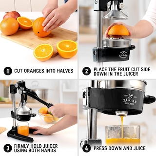 Foto 4 | Exprimidor Manual Zulay Kitchen Negro-Venta Internacional