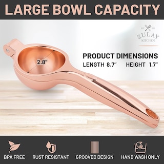 Foto 7 | Exprimidor de Limón Zulay Kitchen Oro Rosa - Venta Internacional