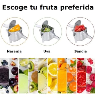 Foto 3 | Exprimidor de Frutas Kimhi Manual de Acero Inoxidable Portátil