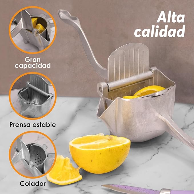 Foto 3 pulgar | Exprimidor De Naranjas Archy Resistente Prensa Manual De Frutas Exprimidor De Limones Aleación De Aluminio Multif