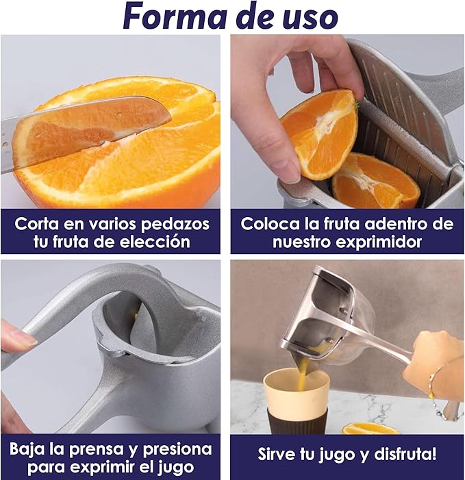 Foto 5 pulgar | Exprimidor De Naranjas Archy Resistente Prensa Manual De Frutas Exprimidor De Limones Aleación De Aluminio Multif