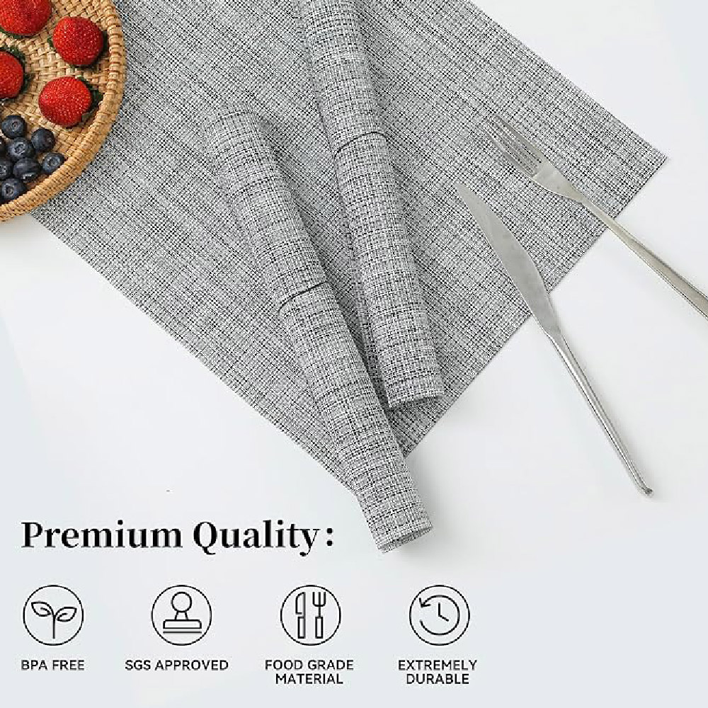 Foto 2 | Juego 6 Mantel Individual  Rectangular 30x45 Cocina Aleissi 701348 Gris