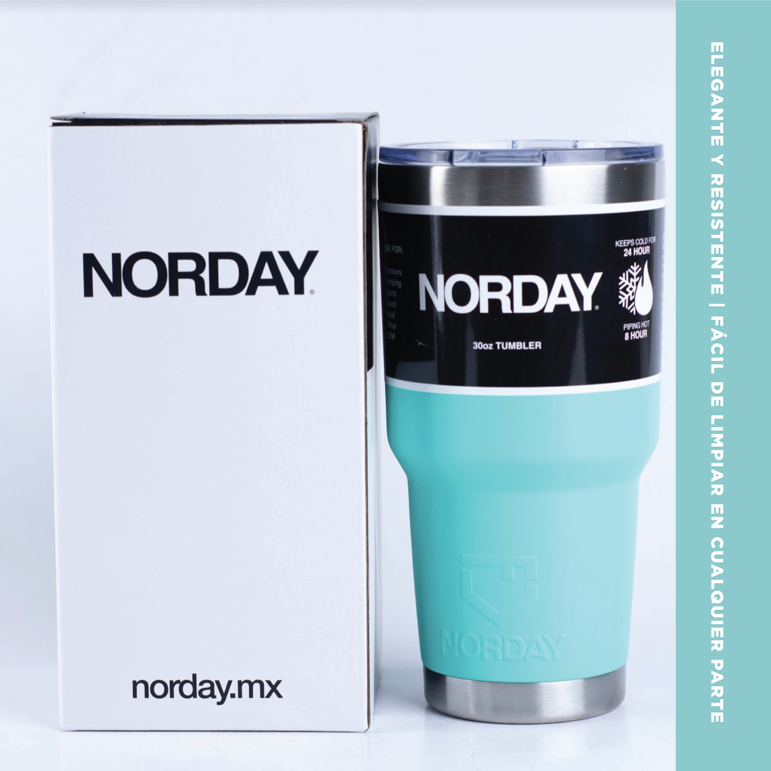 Foto 5 | Termo Norday Tumbler 30 oz color Verde 30oz - 900ml