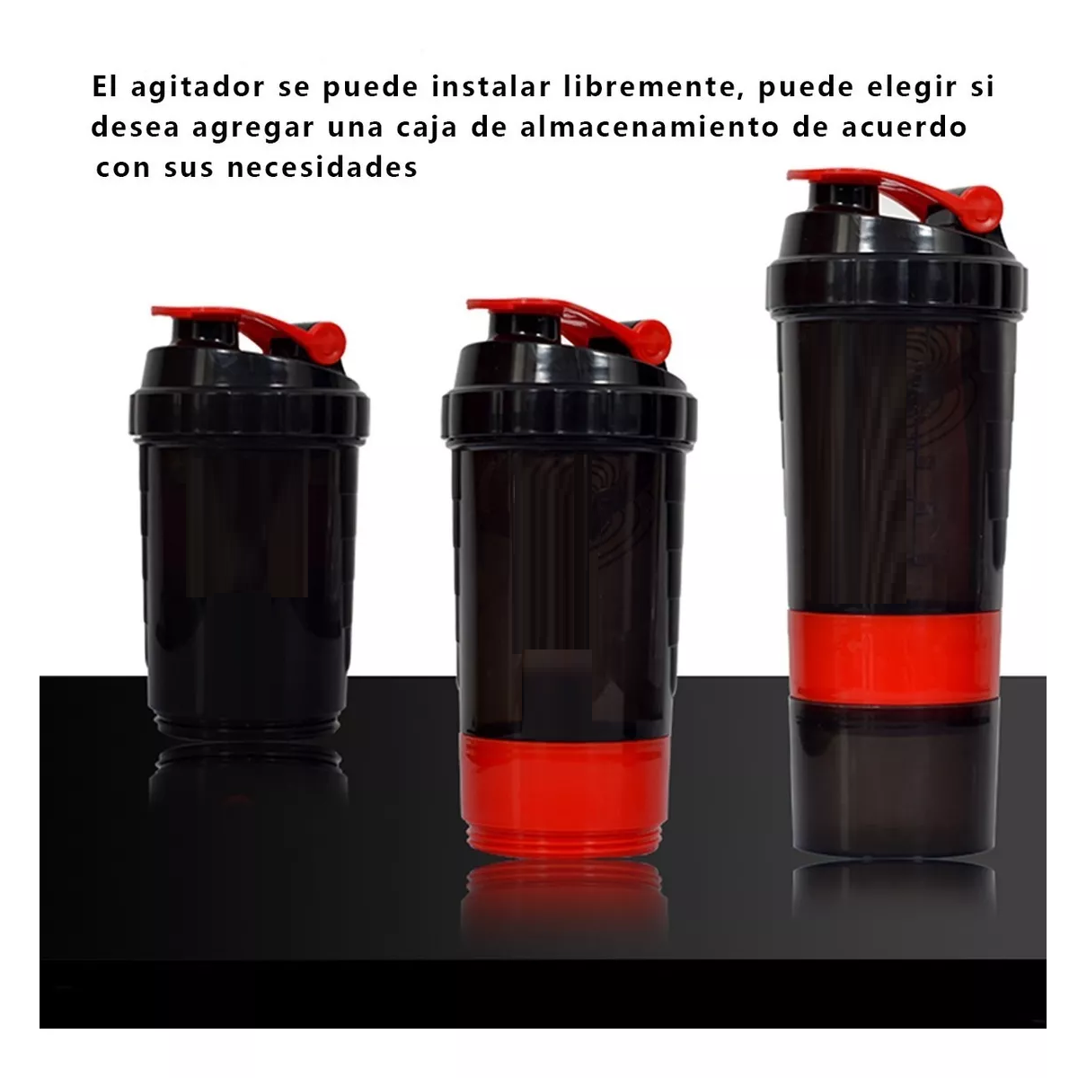 Foto 4 pulgar | Vaso Mezclador Shaker de Gimnasio Eo Safe Imports Esi-8241 color Rojo