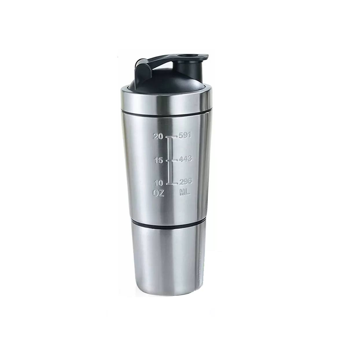 Vaso Mezclador Shaker de Gimnasio Eo Safe Imports Esi-8243 color Plata