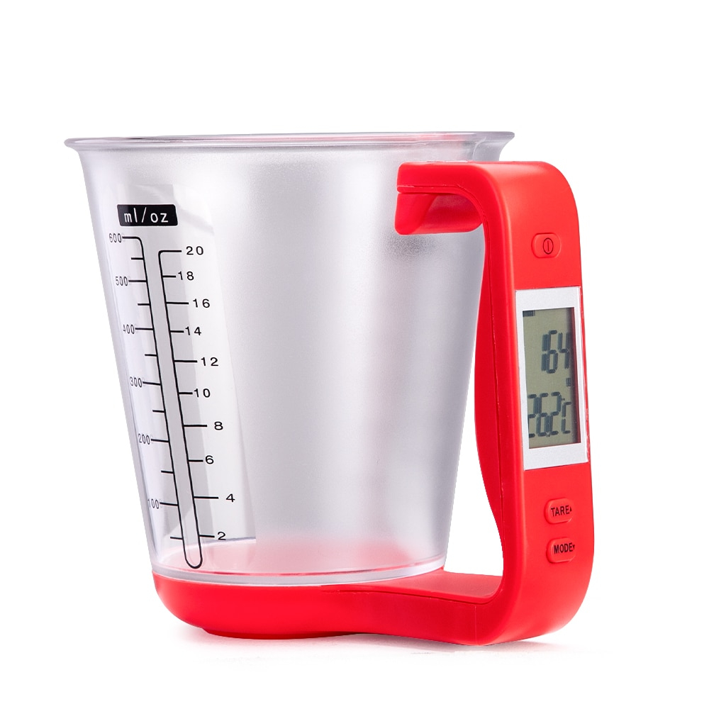 Foto 2 pulgar | Venta Internacional- Báscula de Cocina/ Taza Medidora Digital HTTN con Termómetro