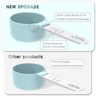 Foto 2 | Juego De Tazas Y Cucharas Dosificadoras Tiluck Apilables Con Set De Acero Inoxidable - Venta Internacional.