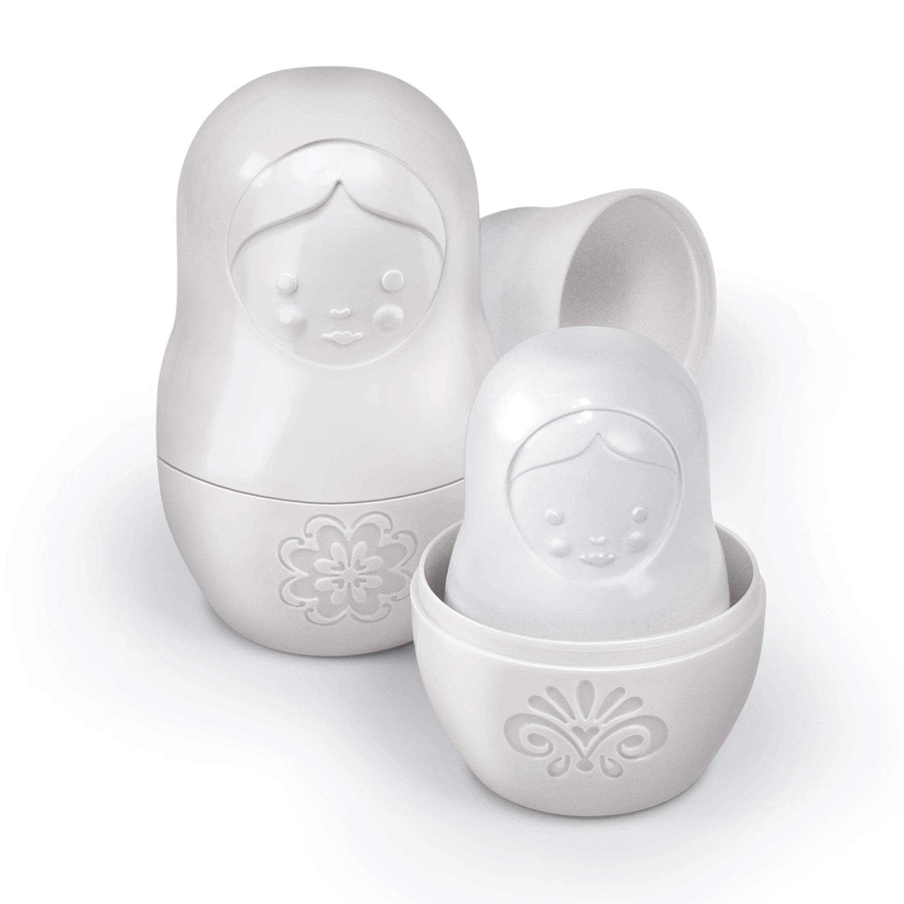 Foto 7 pulgar | Juego de 6 Tazas Medidoras Genuine Fred Matryoshka color Blanco - Venta Internacional