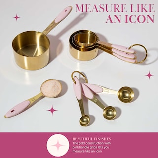Foto 4 | Set de Tazas y Cucharas Medidoras Paris Hilton de Acero Inoxidable - Venta Internacional