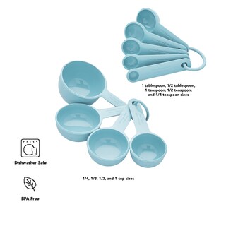 Foto 2 | Juego De Tazas Y Cucharas Medidoras Kitchenaid Para Agua Mineral, 9 Piezas - Venta Internacional.