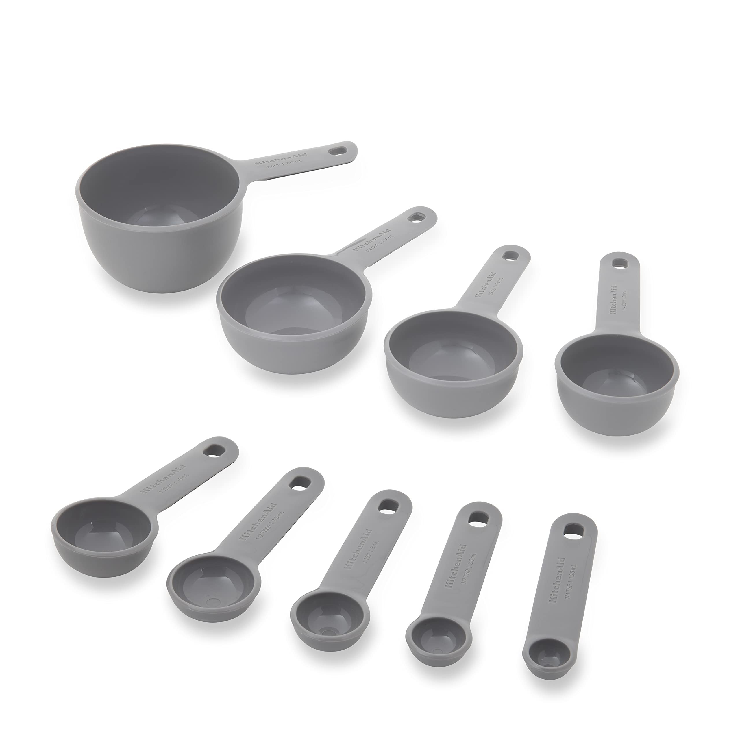 Foto 3 pulgar | Juego De Tazas Y Cucharas Medidoras Kitchenaid Universal De 9 Piezas, Color Gris - Venta Internacional.