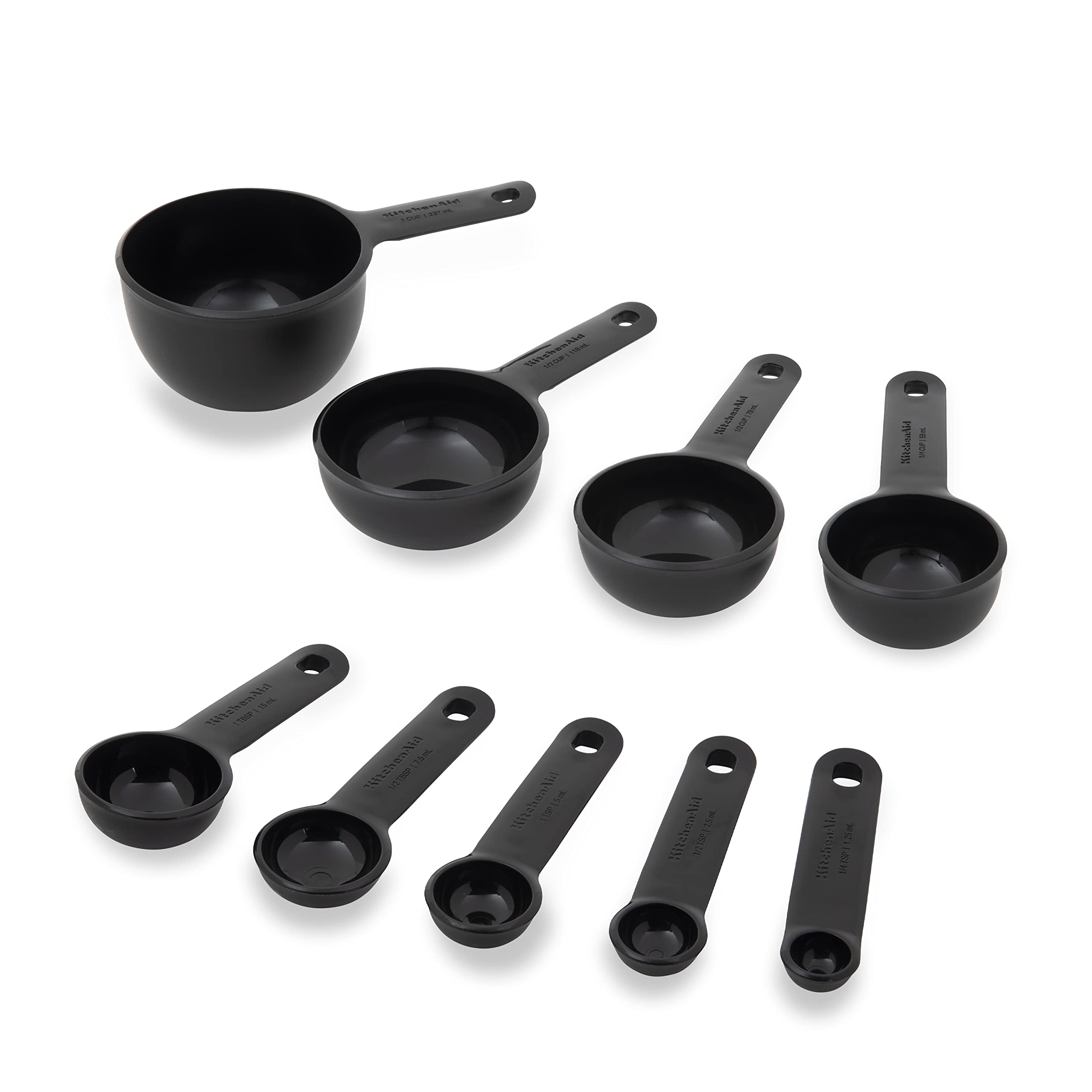 Foto 3 pulgar | Juego De Tazas Y Cucharas Medidoras Kitchenaid Universal De 9 Piezas, Color Negro - Venta Internacional.