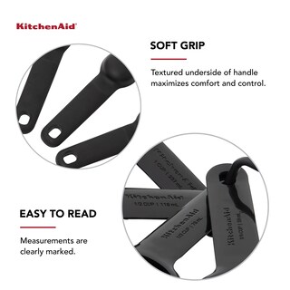 Foto 4 | Juego De Tazas Y Cucharas Medidoras Kitchenaid Universal De 9 Piezas, Color Negro - Venta Internacional.