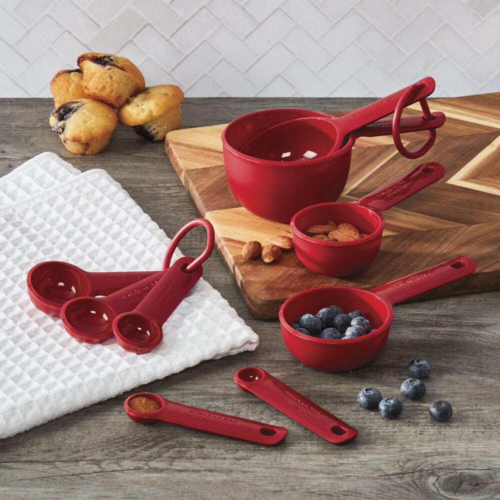 Foto 6 pulgar | Juego de Tazas y Cucharas Medidoras Kitchenaid Universal Rojo 9 Piezas - Venta Internacional