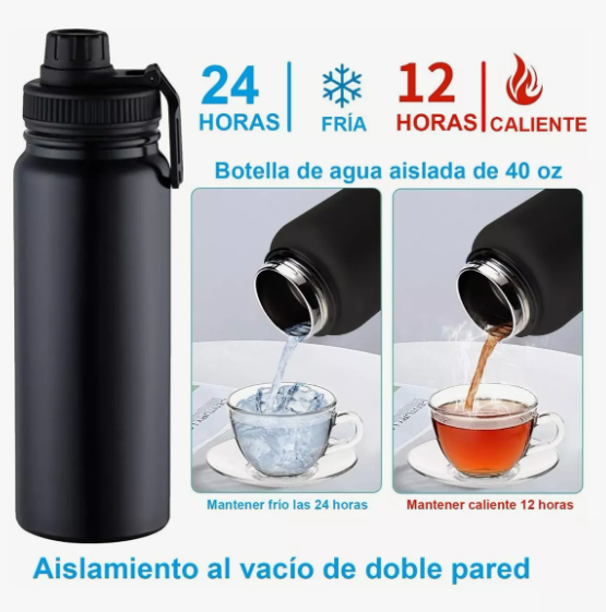 Foto 5 pulgar | Botella Wünd  De Agua Fría/caliente De Acero Inoxidable De 1.2 L