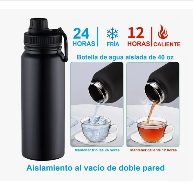 Foto 5 pulgar | Botella De Agua Fría/caliente De Acero Inoxidable Wünd  De 1.2 L