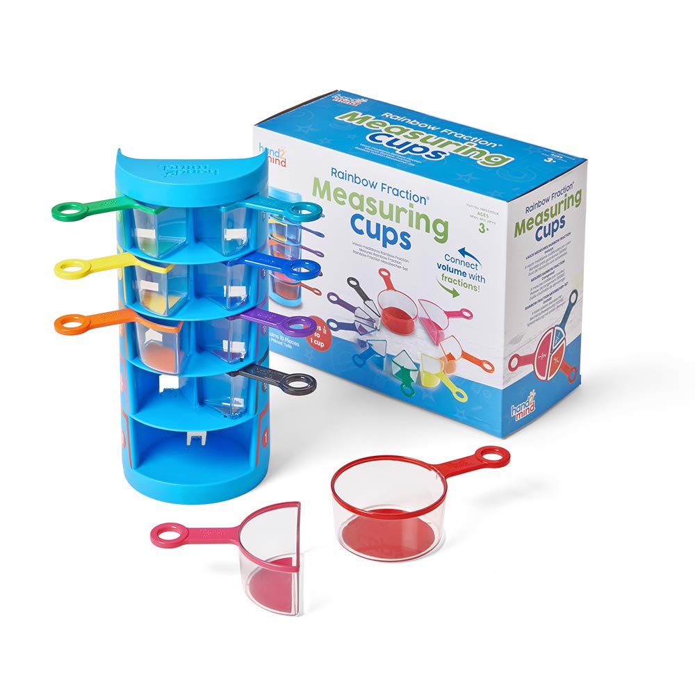 Vasos Medidores De Fracciones Hand2mind Rainbow Kids (juego De 9) - Venta Internacional.