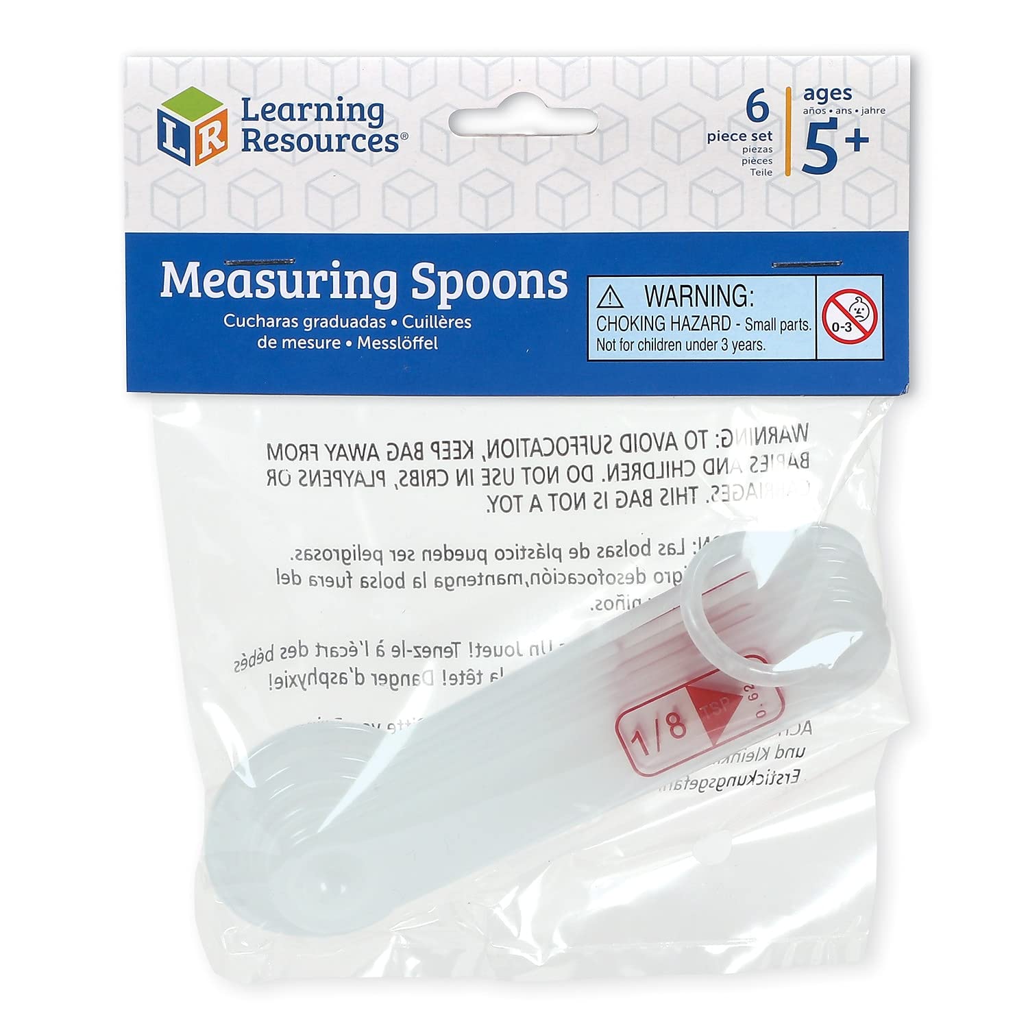 Foto 6 pulgar | Measuring Spoons Learning Resources Set De 6 - Venta Internacional.